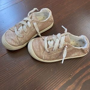 Rose gold sneakers